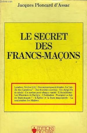 Image du vendeur pour LE SECRET DES FRANCS MACONS. mis en vente par Le-Livre