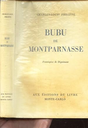 Bild des Verkufers fr BUBU DE MONTPARNASSE . zum Verkauf von Le-Livre