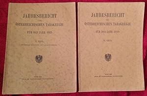Jahresbericht der Österreichischen Tabakregie für das Jahr 1929. I.Teil u. II. Teil