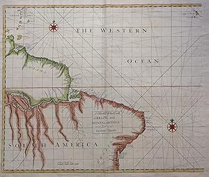 Imagen del vendedor de A Chart of the Coast of Brazil and Guiana in America: with Part of the Caribbe Islands a la venta por Argosy Book Store, ABAA, ILAB