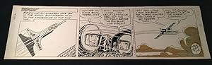 Original 1965 "Brick Bradford" Comic Strip Art by Paul Norris