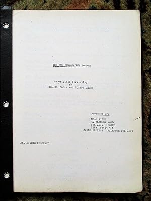 1970s UNPRODUCED ISRAELI SCREENPLAY by MENAHEM GOLAN Copy of Agent PAUL KOHNER