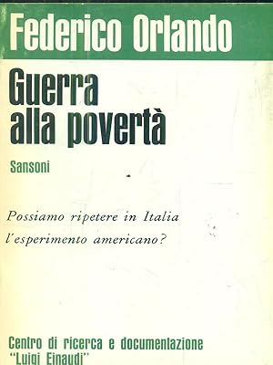 Bild des Verkufers fr Guerra alla poverta' zum Verkauf von Librodifaccia