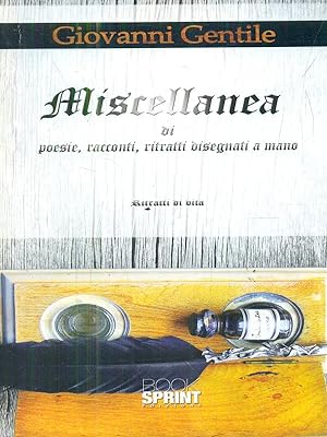 Bild des Verkufers fr Miscellanea di poesie, racconti, ritratti disegnati a mano zum Verkauf von Librodifaccia