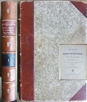 Grundriss der Differential- und Integral-Rechnung I. Theil: Differntialrechnung. Hrsg. v. Ludwig ...