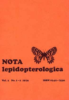 Seller image for Nota Lepidopterologica 2 (1-2) for sale by ConchBooks