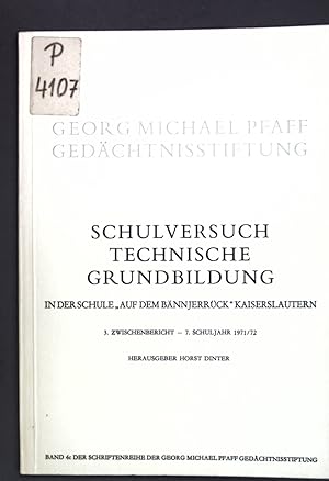 Imagen del vendedor de Schulversuch technische Grundbildung in der Schule "Auf dem Bnnjerrck" Kaiserlautern; a la venta por books4less (Versandantiquariat Petra Gros GmbH & Co. KG)