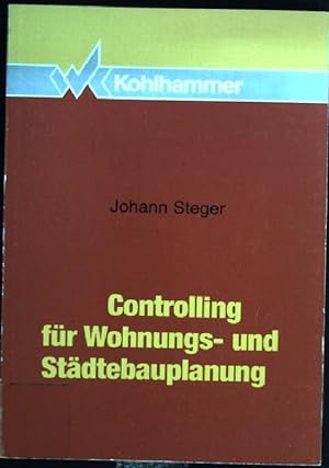 Image du vendeur pour Controlling fr Wohnungs- und Stdtebauplanung. mis en vente par books4less (Versandantiquariat Petra Gros GmbH & Co. KG)
