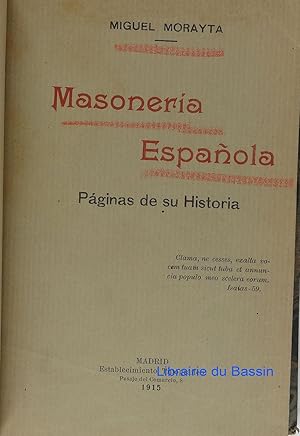 Memoria Leida en la Asamblea del Grande Orient Espagnol de 1915