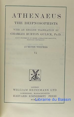 Seller image for The Deipnosophists VI for sale by Librairie du Bassin