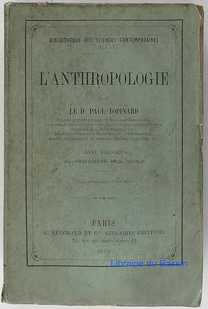 Image du vendeur pour L'anthropologie mis en vente par Librairie du Bassin