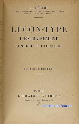 Leçon-type d'entrainement complet et utilitaire