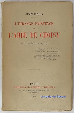 Bild des Verkufers fr L'trange existence de l'Abb de Choisy zum Verkauf von Librairie du Bassin