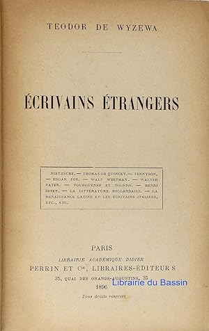 Ecrivains étrangers