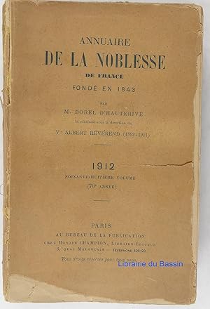 Image du vendeur pour Annuaire de la Noblesse de France fond en 1843 mis en vente par Librairie du Bassin