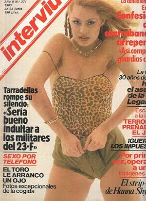 Bild des Verkufers fr Revista: INTERVIU, Numero 0371: El Strip-tease de HANNA SHYGULLA (Zeta 1983) zum Verkauf von El Boletin