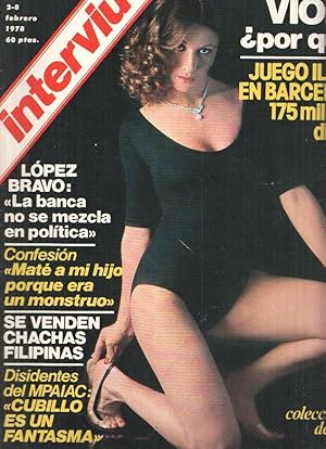 Bild des Verkufers fr Revista: INTERVIU, Numero 0090: SONIA GIL, coleccionista de amor (Zeta 1978) zum Verkauf von El Boletin