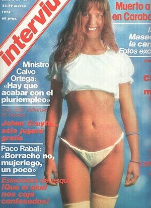 Revista Interviu Numero 0097 Sara Mora Con Todo Lo Que Tiene Zeta