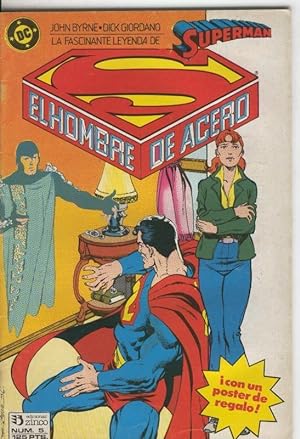 Bild des Verkufers fr Superman volumen 2 numero 005: Fantasmas (con poster de regalo con dibujo realizado por Berni Wrightson, formato 25,5 x 34 cm) zum Verkauf von El Boletin
