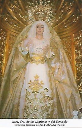 Imagen del vendedor de POSTAL 54680: Virgen de las Lagrimas y del Consuelo. Alcala de Henares Madrid a la venta por EL BOLETIN