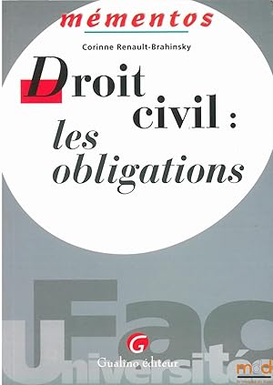 Image du vendeur pour DROIT CIVIL: LES OBLIGATIONS, coll. Mmentos mis en vente par La Memoire du Droit