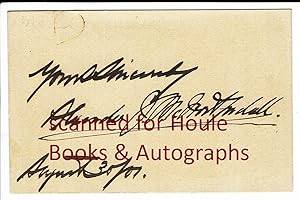 Seller image for AUTOGRAPH SENTIMENT for sale by Houle Rare Books/Autographs/ABAA/PADA