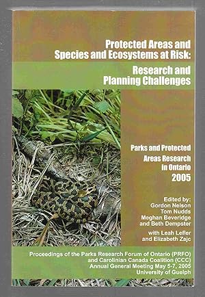 Seller image for Protected Areas and And Species and Ecosystems At Risk: Research and Planning Challenges for sale by Riverwash Books (IOBA)