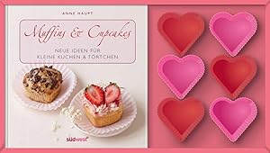 Muffins & Cupcakes-Set: Neue Ideen für kleine Kuchen & Törtchen. Buch mit Silikonförmchen