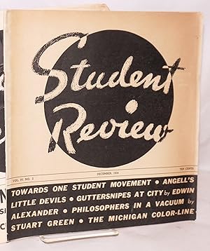 Imagen del vendedor de Student review. Vol. IV, no. 2 (December 1934) a la venta por Bolerium Books Inc.