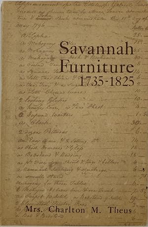 Image du vendeur pour Savannah Furniture 1735-1825 mis en vente par Newbury Books