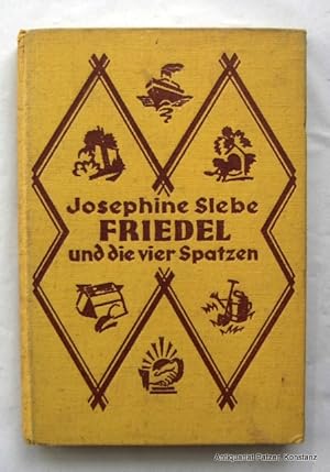 Imagen del vendedor de Friedel und die vier Spatzen. Eine lustige Geschichte fr Buben und Mdel. 4. Auflage. Stuttgart, Levy & Mller, ca. 1930. Kl.-8vo. Mit farbigem Titelbild von Ernst Kutzer. 112 S. Illustrierter Or.-Lwd.; angestaubt. a la venta por Jrgen Patzer