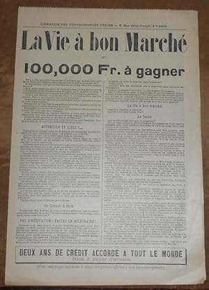 La Vie à bon Marché et 100,000 Fr à gagner