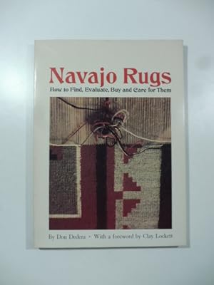 Bild des Verkufers fr Navajo Rugs How to Find, Evaluate, Buy and Care for Them zum Verkauf von Coenobium Libreria antiquaria