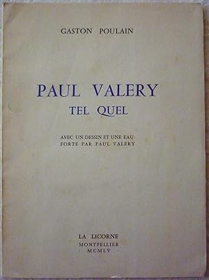 Image du vendeur pour Paul Valry tel quel mis en vente par Ad hoc Art