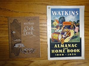 Two pamphlet listing - Watkins Cook Book (1926) - Watkins Almanac and Home Book 1868-1936 (1936) ...