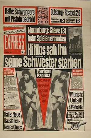 Bild des Verkufers fr Mitteldeutscher Express. Jahrgang 2, Nr. 210 (Montag, 9. September 1991)., zum Verkauf von Versandantiquariat Hbald