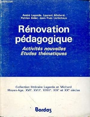Seller image for RENOVATION PEDAGOGIQUE - ACTIVITES NOUVELLES ETUDES THEMATIQUES - for sale by Le-Livre