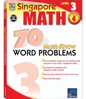 Immagine del venditore per Singapore Math 70 Must-Know Word Problems, Level 3 Grade 4 (Paperback or Softback) venduto da BargainBookStores