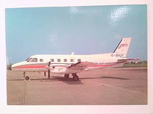 Bild des Verkufers fr AK. Jersey European Airways. EMB - 110 P2. G-BHJY. Flugplatz. zum Verkauf von ABC Versand e.K.