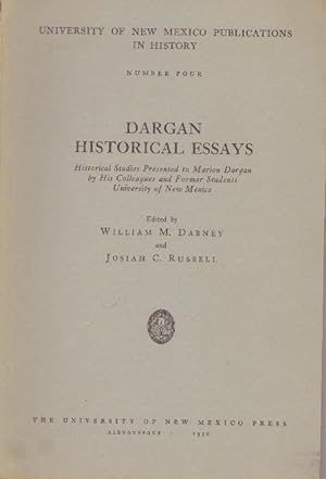 Seller image for DARGAN HISTORICAL ESSAYS for sale by High-Lonesome Books