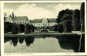 Ansichtskarte / Postkarte Oliva Danzig, Königliches Schloss, Wasserseite