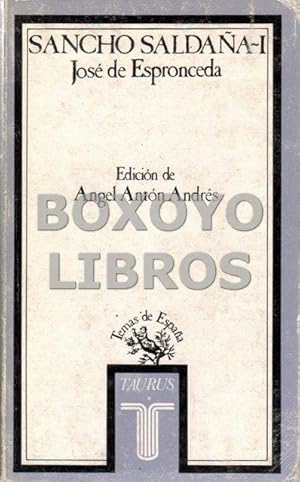 Sancho Saldaña I. Estudio preliminar, edición y notas de Ángel Antón Andrés