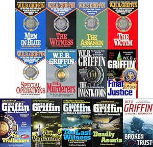 Seller image for BADGE OF HONOR Police Detective Action Series by WEB Griffin Set of Books 1-13 for sale by Lakeside Books