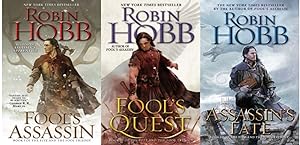 Seller image for Robin Hobb FITZ AND THE FOOL Fantasy Trilogy Paperback Collection Set Books 1-3 for sale by Lakeside Books