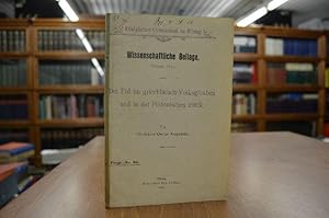 Seller image for Der Eid im griechischen Volksglauben und in der Platonischen Ethik. Knigliches Gymnasium zu Elbing. Wissenschaftliche Beilage Ostern 1894. Progr. No. 30. for sale by Gppinger Antiquariat