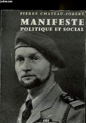 Imagen del vendedor de MANIFESTE POLITIQUE ET SOCIAL. a la venta por Le-Livre
