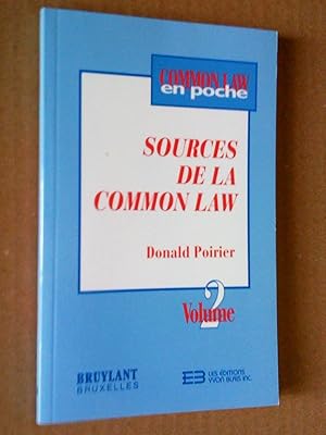 Seller image for Common Law en poche: sources de la Common Law for sale by Livresse