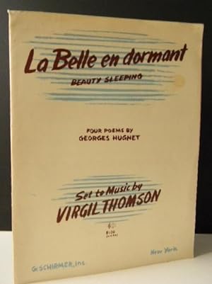 LA BELLE EN DORMANT (Beauty Sleeping). Four poems by Georges Hugnet.