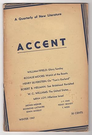 Seller image for Accent, Volume 7, Number 2 (Winter 1947) for sale by Philip Smith, Bookseller