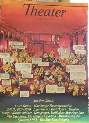 Bild des Verkäufers für Theater - Hamburger Theaterzeitung. Nr. 3, 1984. 1. Jahrgang. zum Verkauf von Antiquariat Carl Wegner